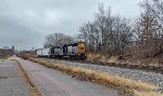 CSX 4411 returns west.